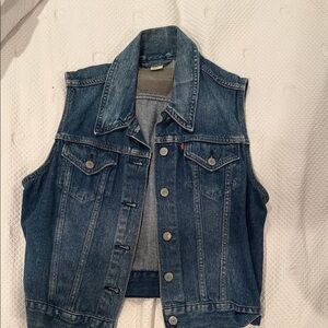 Levi's Classic Blue Denim Vest